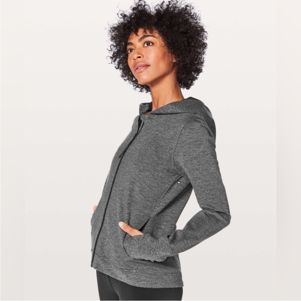 Lululemon Heathered Black City Trek Jacket | Size 4 EUC